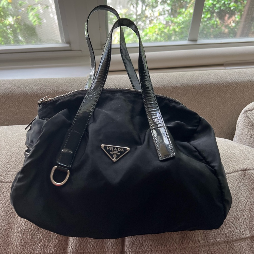 Prada Black Nylon Shoulder Bag